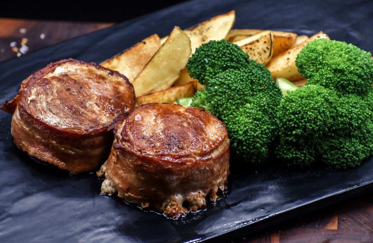Bacon Wrapped Pork Tenderloin (4 count) – Melotte Meats